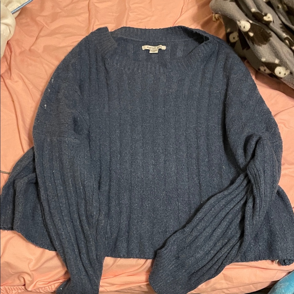 American Eagle Outfitters Navy Crew Neck Sweater